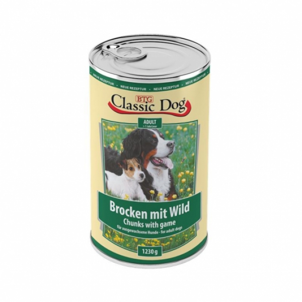 Classic Dog Dose Brocken mit Wild 1230g