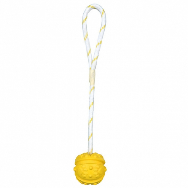 Trixie Naturgummiball am Band, schwimmend - 7 cm