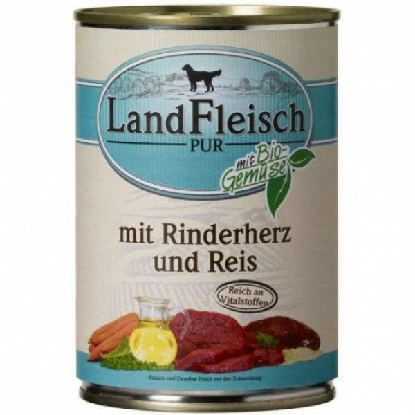 Landfleisch Classic Rinderherzen & Reis 400 g