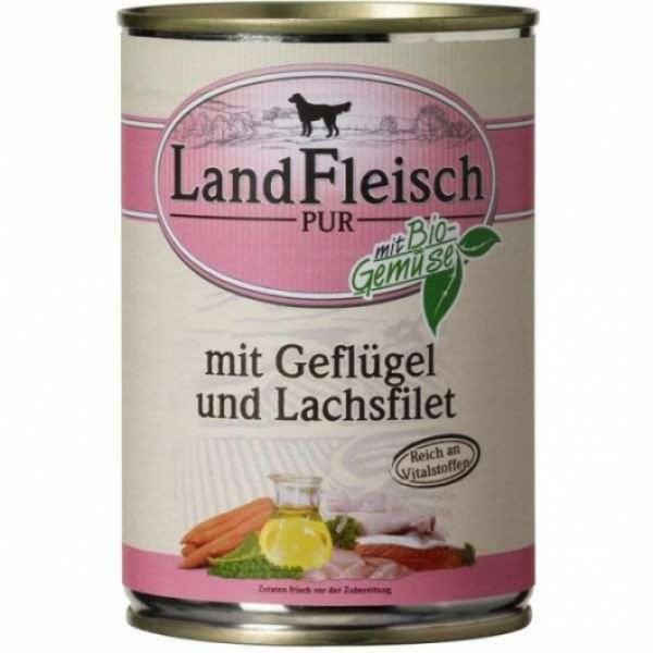 Landfleisch Classic 400g Geflügel & Lachsfilet