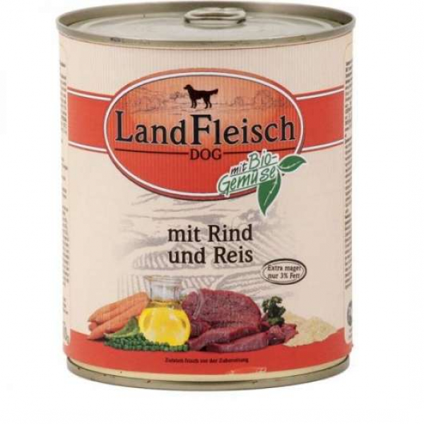 Landfleisch Classic 800g Rind & Reis extra mager